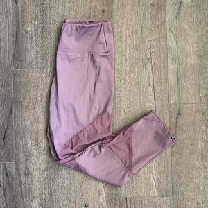 Purple mesh leggings